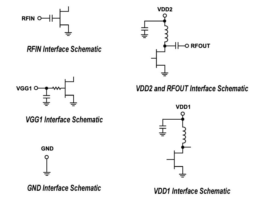 Schematic - Analog Devices Inc. ADPA1116 GaN Power Amplifiers
